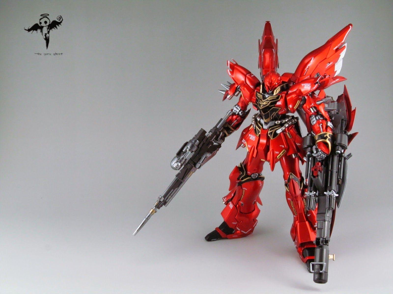 Gundam Family: MG 1 100 MSN 06S Sinanju Painted Build