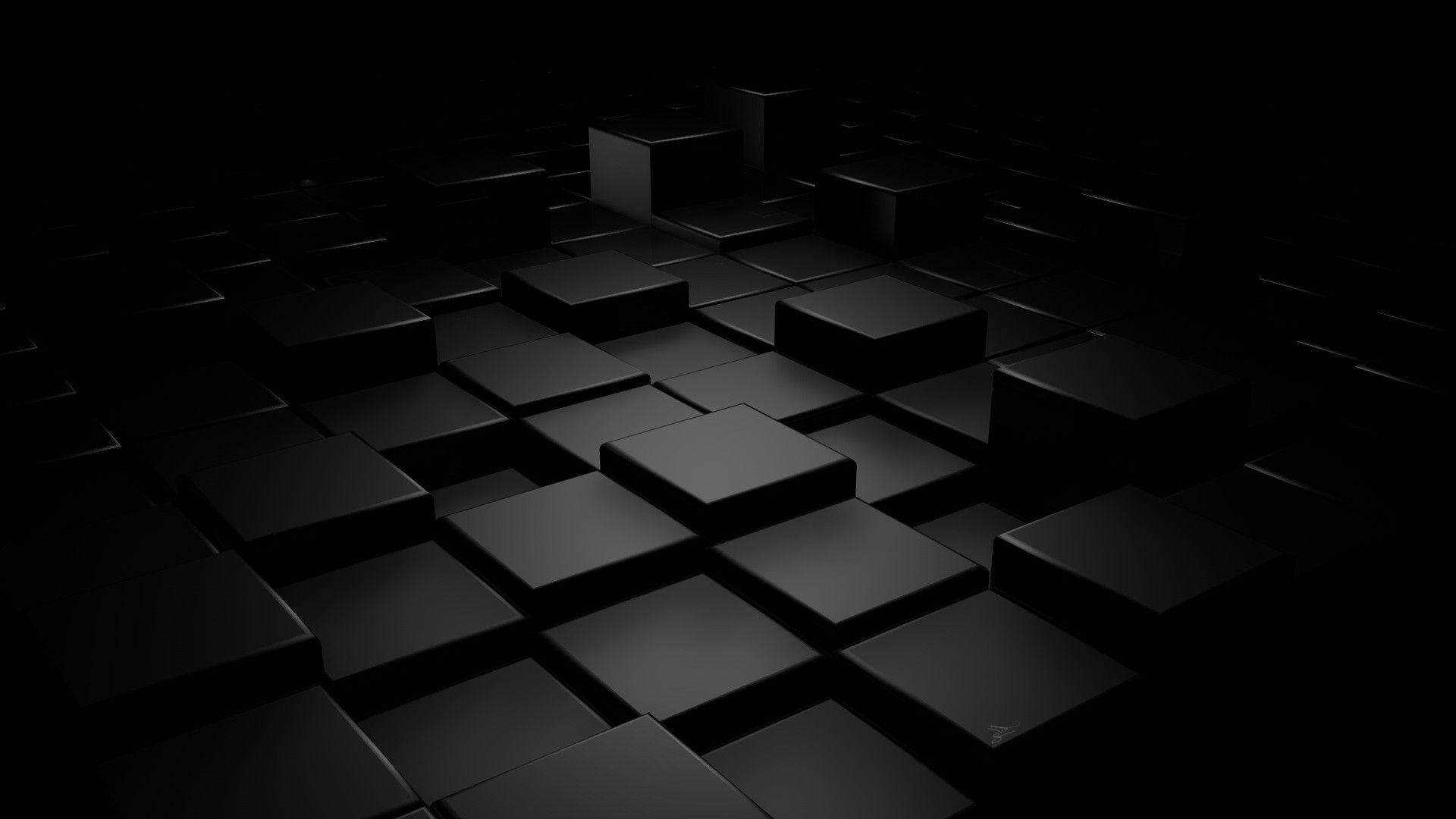 Download Pure Black and 3D Black HD Wallpaper