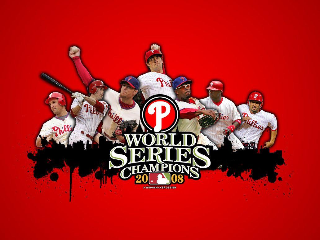Phillies '08WS Wallpaper red