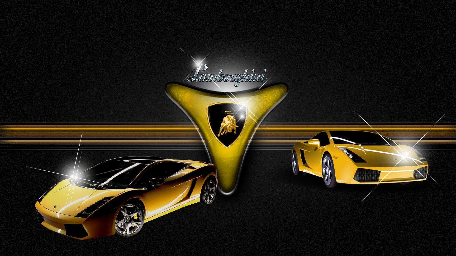 Free 3D Car Logo Lamborghini Wallpaper Download