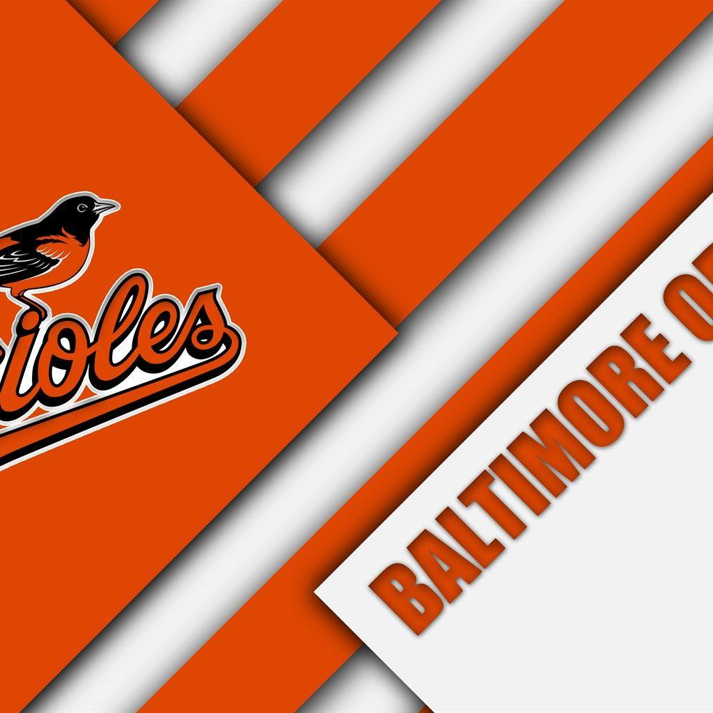 Download Wallpaper Baltimore Orioles, MLB, 4k, Orange White