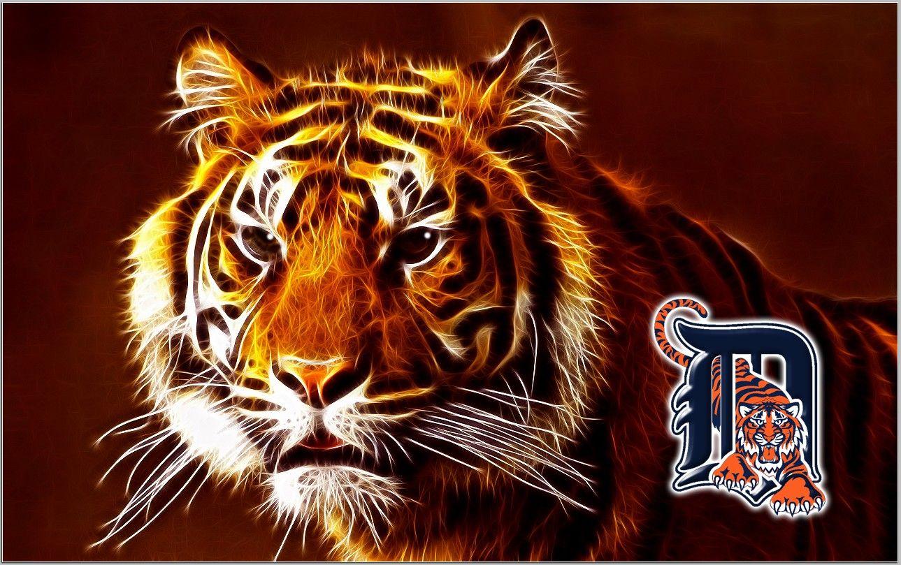Download Detroit Tigers Blue Logo Wallpaper