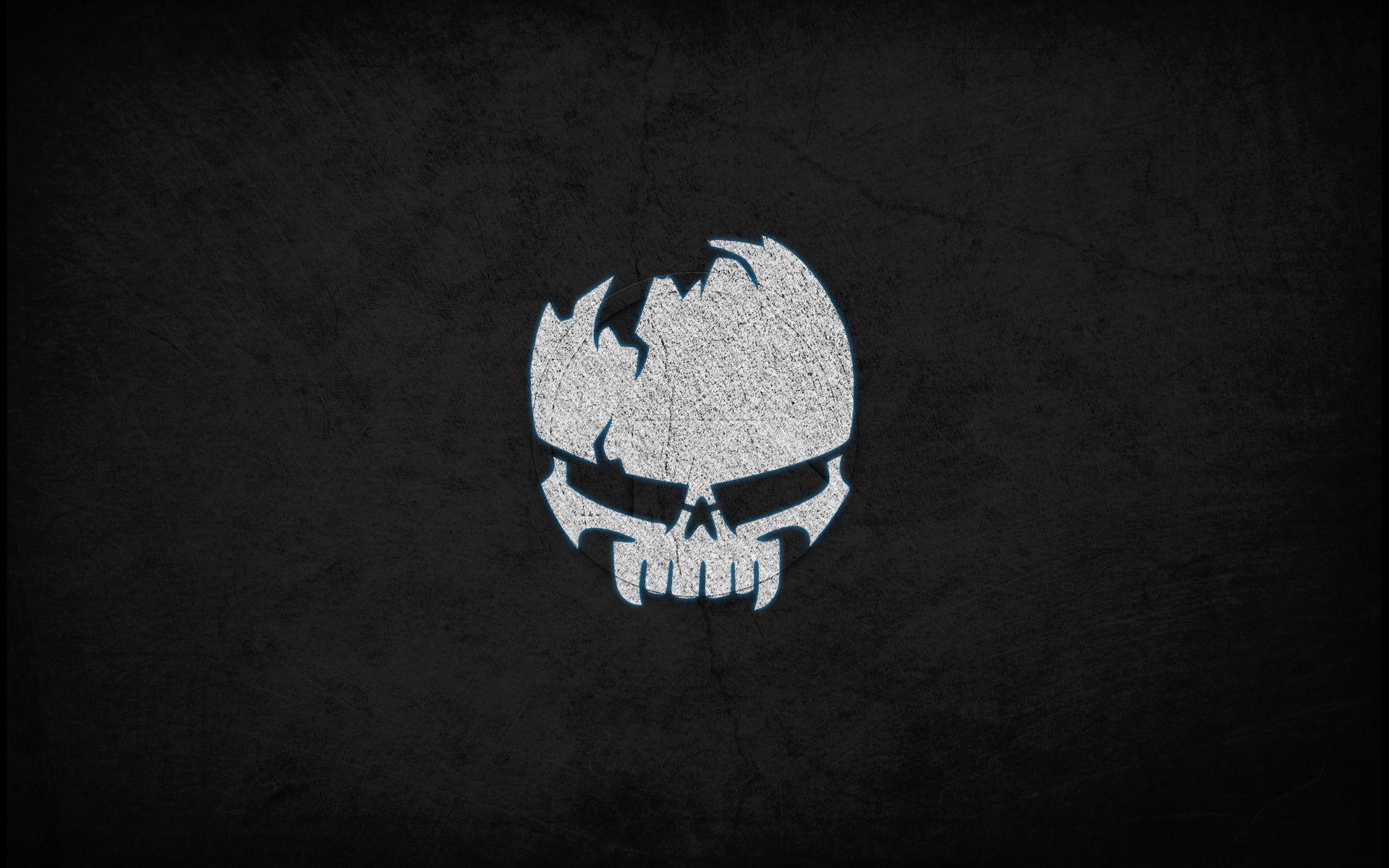 Skull Logo Texture Desktop Wallpaper