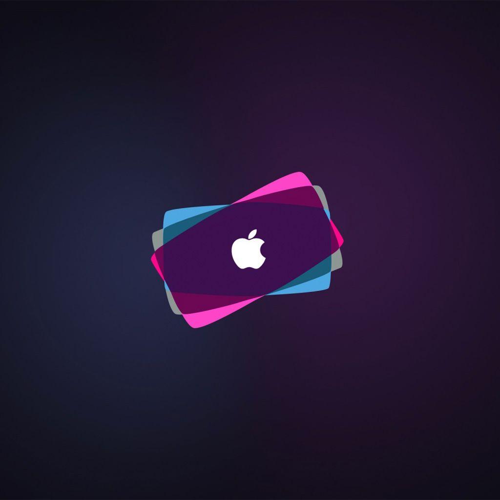 Overlapping Apple Logo iPad Wallpaper. LOGO TIPO MARCA