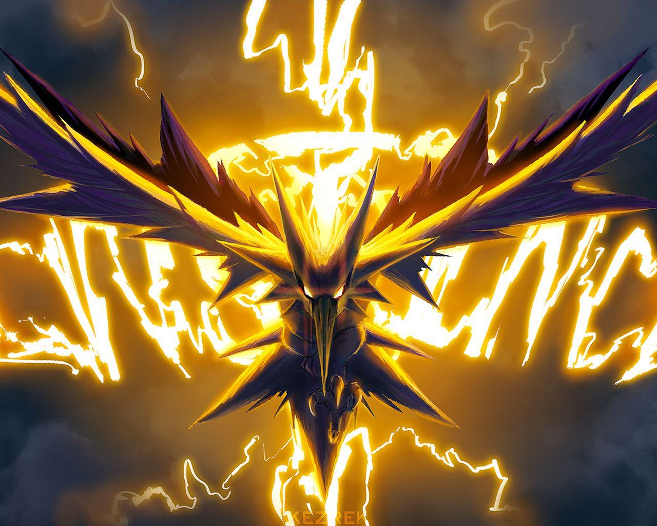 Zapdos Pokemon Go Art 1280x1024 Resolution HD 4k
