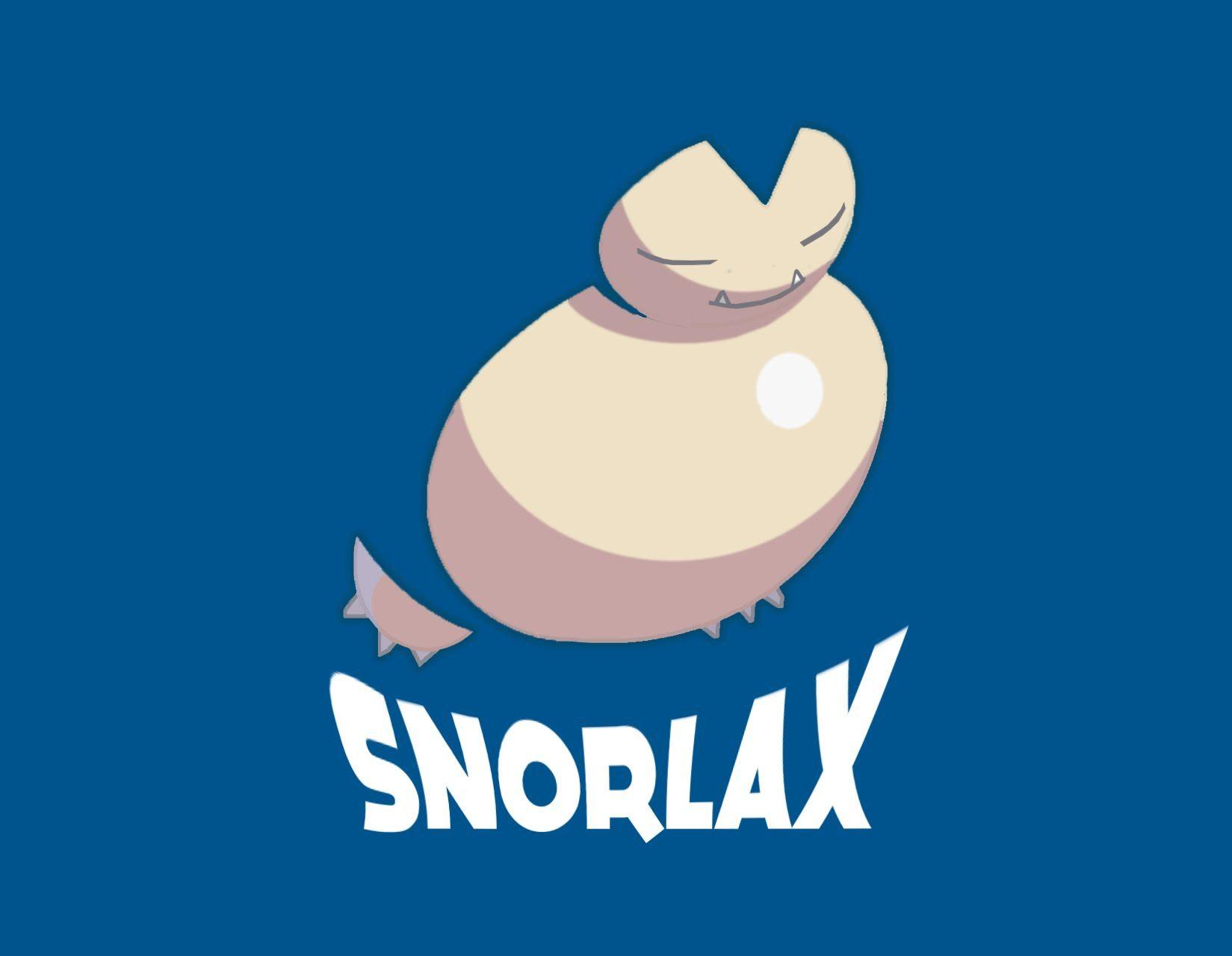Snorlax Minimalist Phone Wallpaper