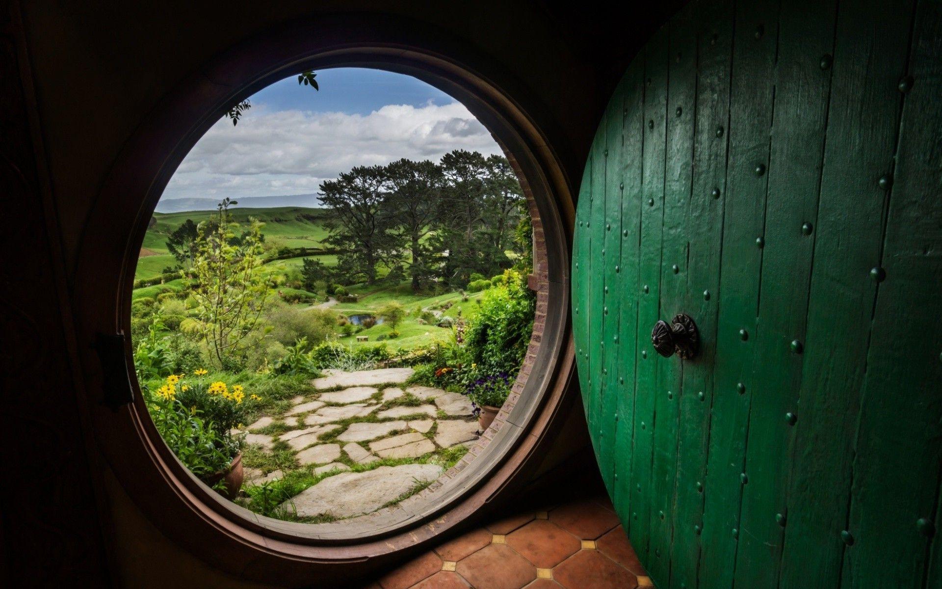 nature, Bag End, Door, The Shire, The Lord Of The Rings