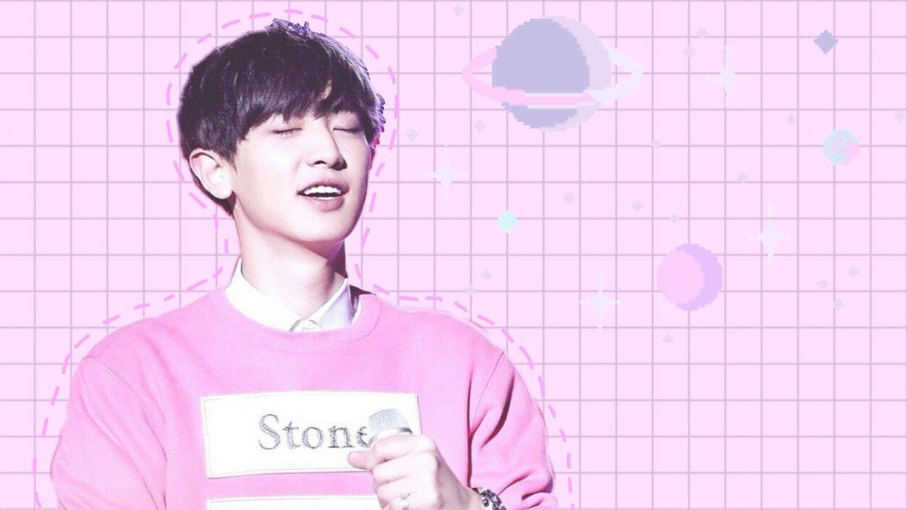 exo park chanyeol wallpaper pink planets