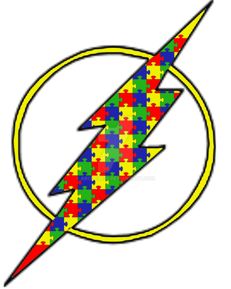 The Autism Awareness Flash Symbol