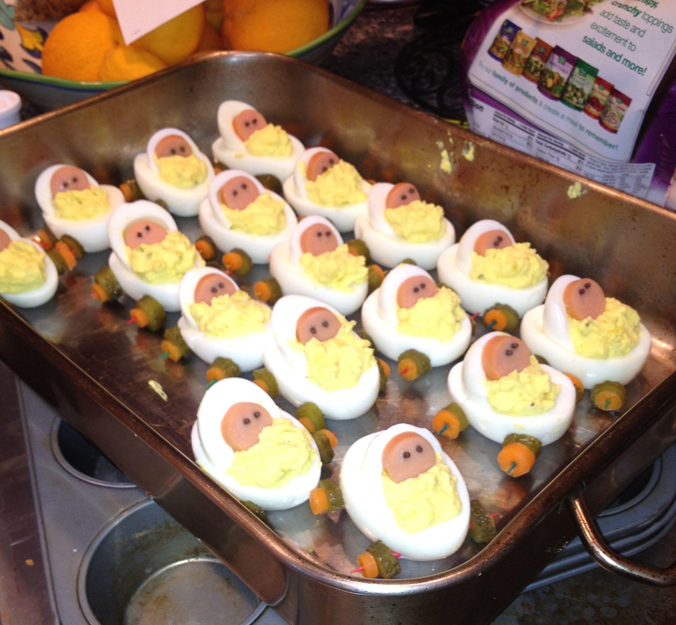 how to make baby carriage deviled eggs