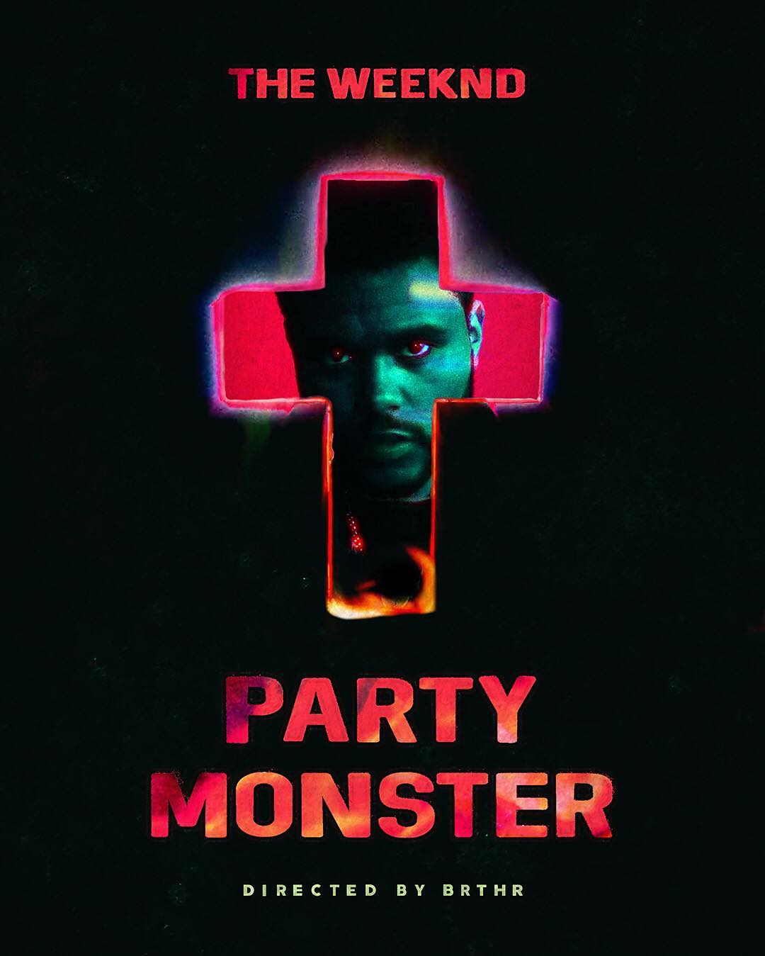 The Weeknd image party monster poster HD wallpaper