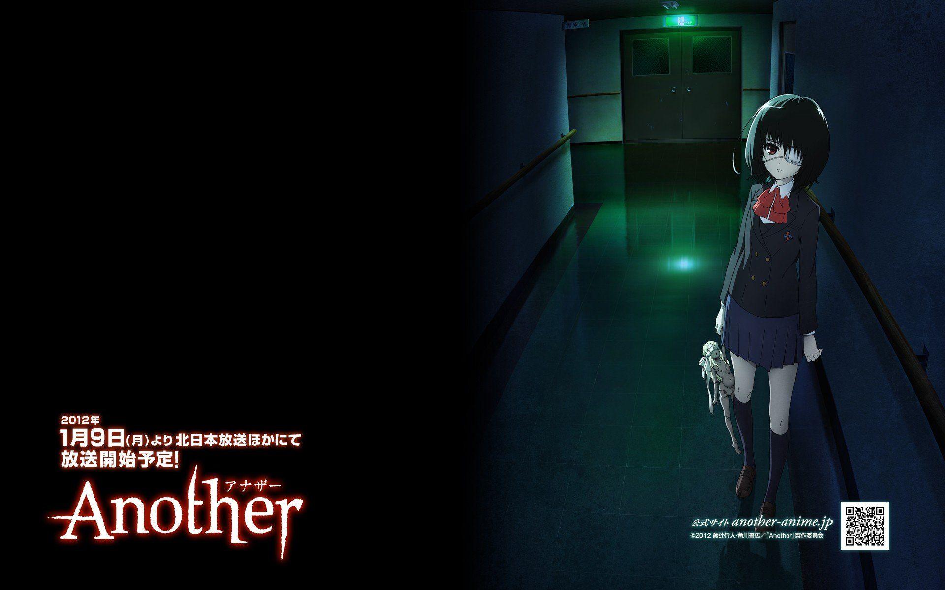 Horror school uniforms illustrations anime Another anime series