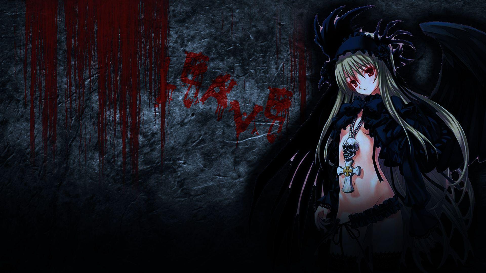 wallpaper for desktop, laptop  bf23-horror-scary-face-dark-anime