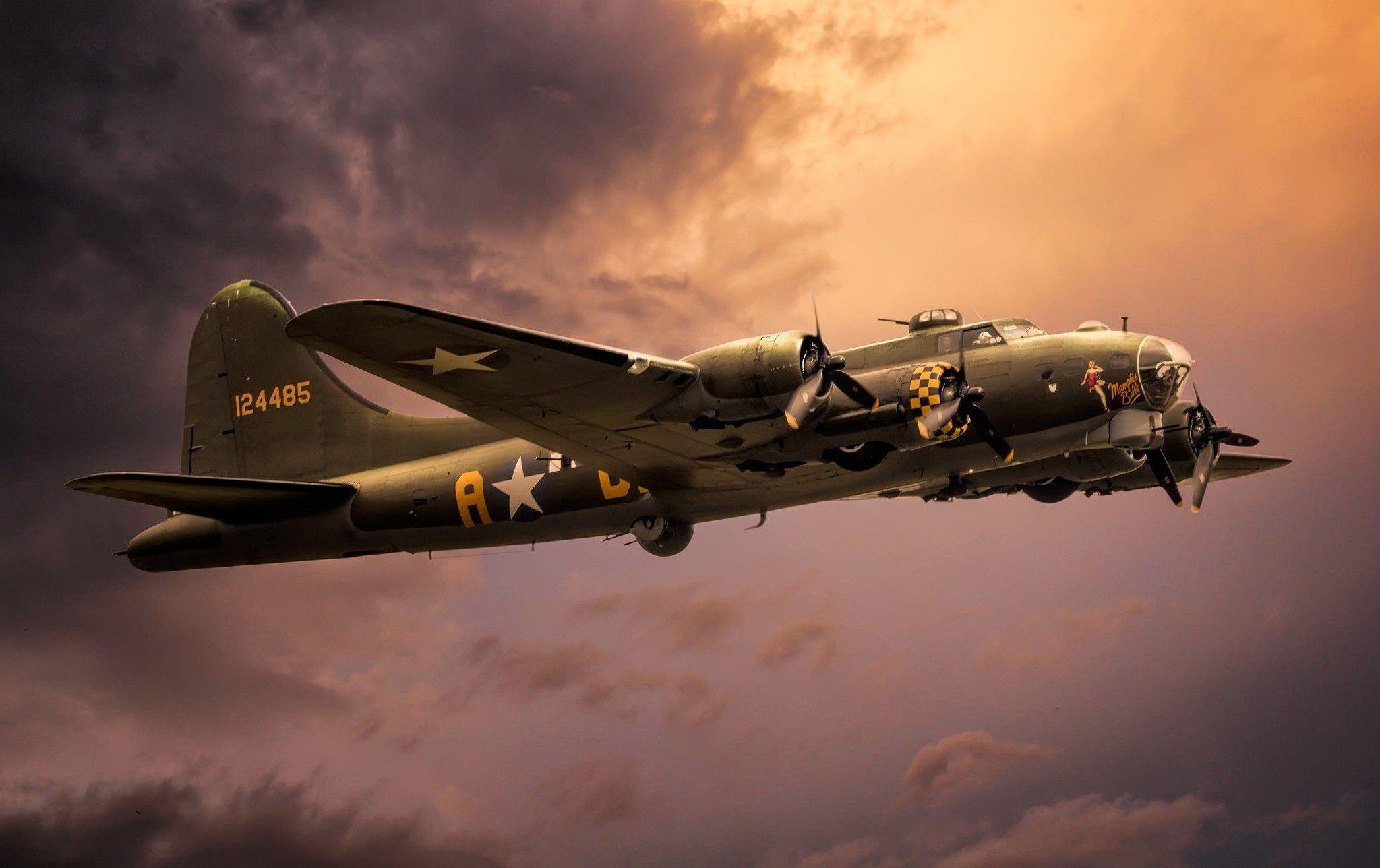 Boeing B 17 Flying Fortress Full HD Wallpaper