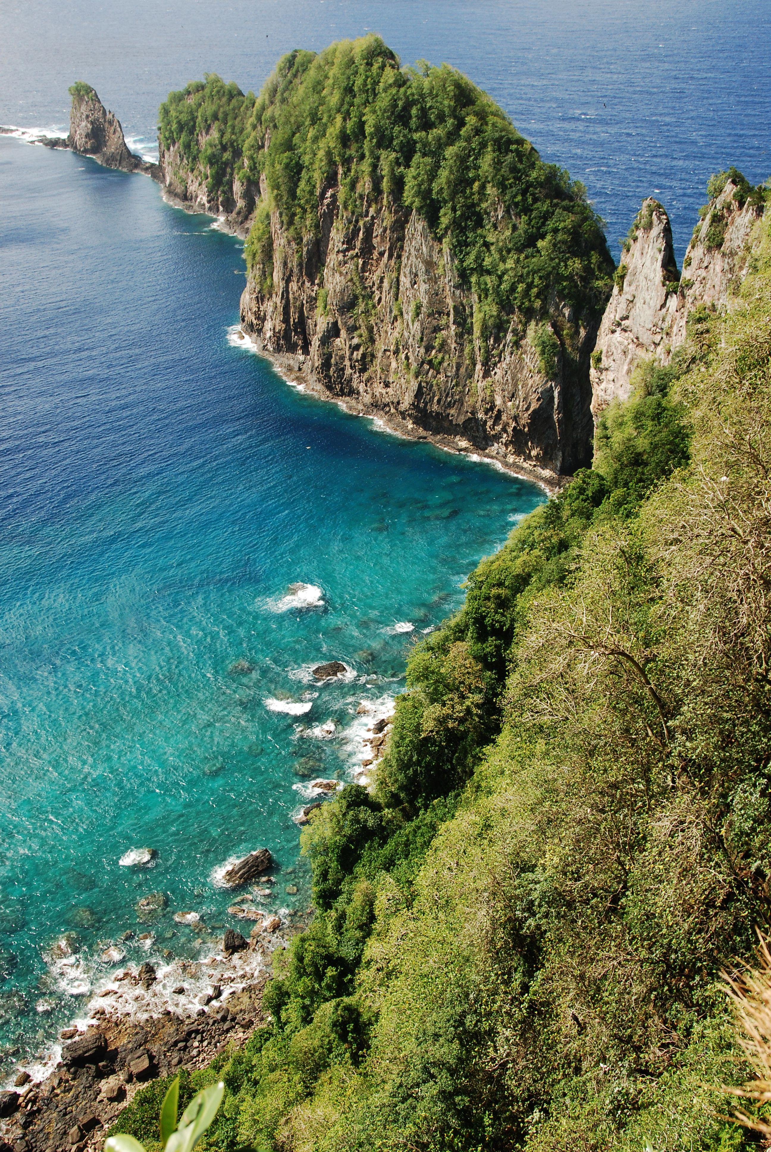 Pola Island. National natural landmark. AMERICAN SAMOA. TRAVEL