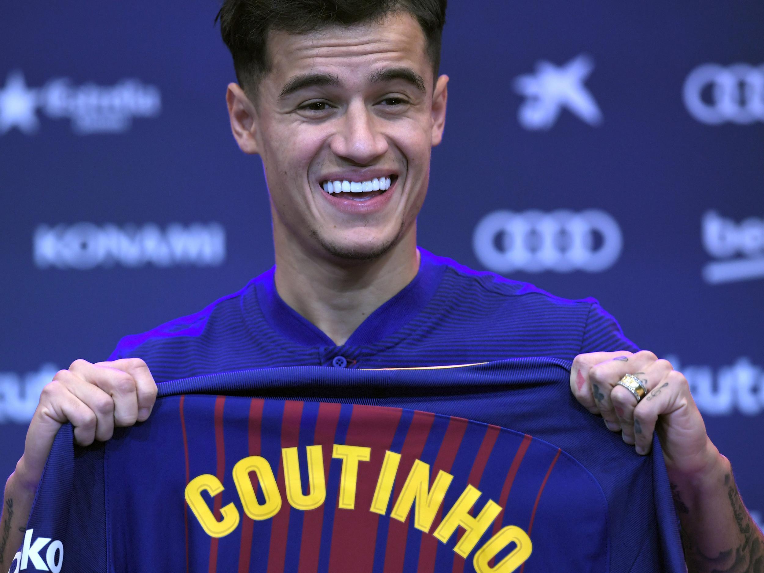 Philippe Coutinho to wear number 14 shirt at Barcelona