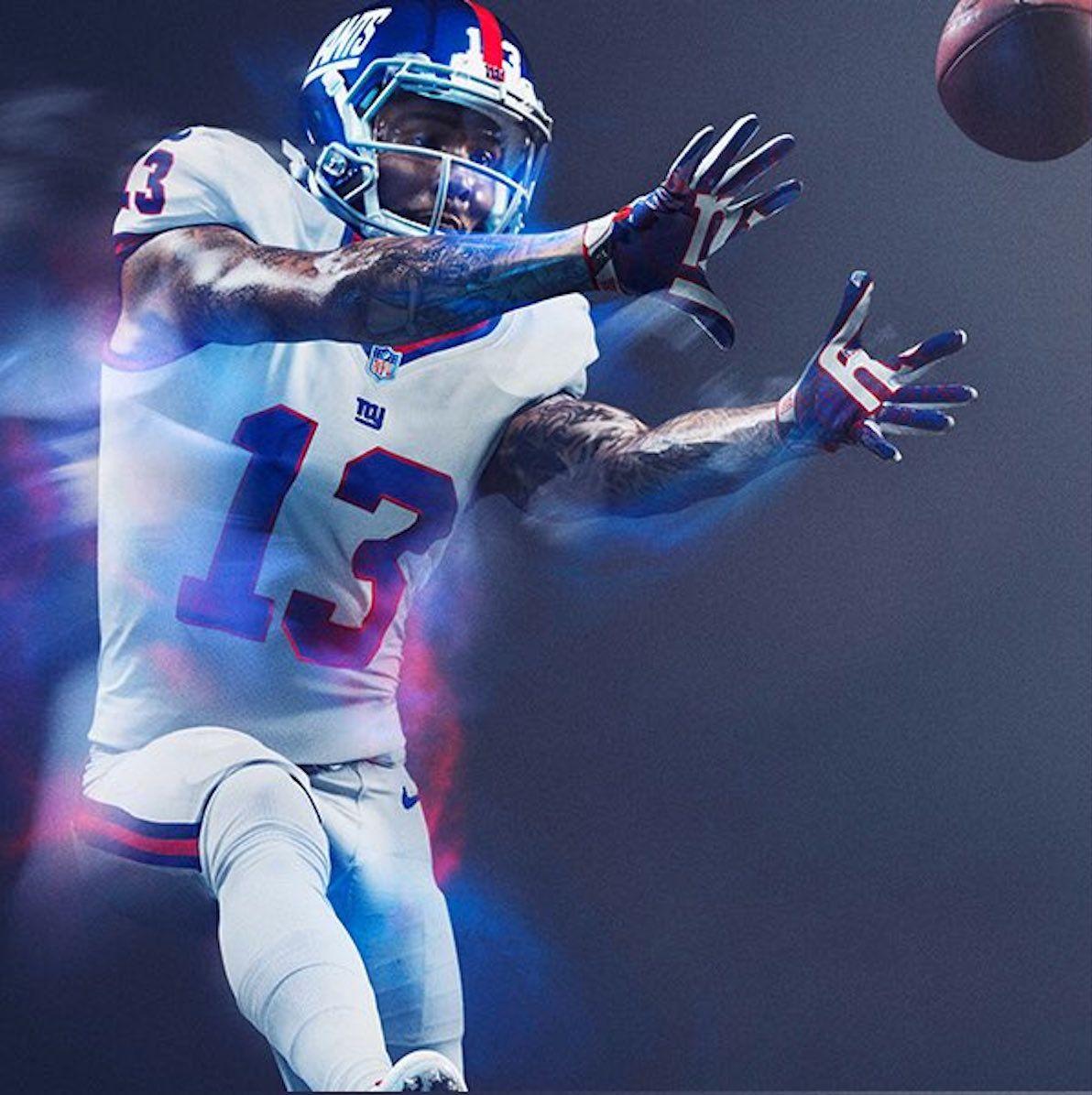 Power Ranking all 32 NFL Color Rush Uniforms. New York Giants. Nfl color rush uniforms, Nfl football art, New york giants