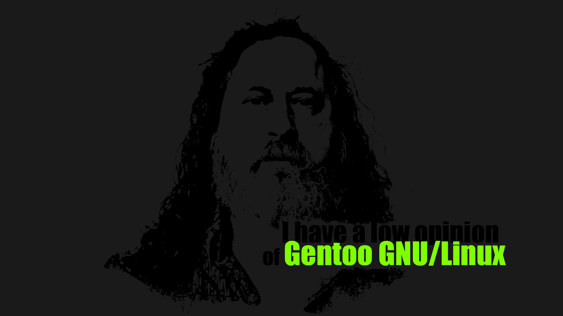 I made a minimalist Gentoo Linux wallpaper 1920x1080