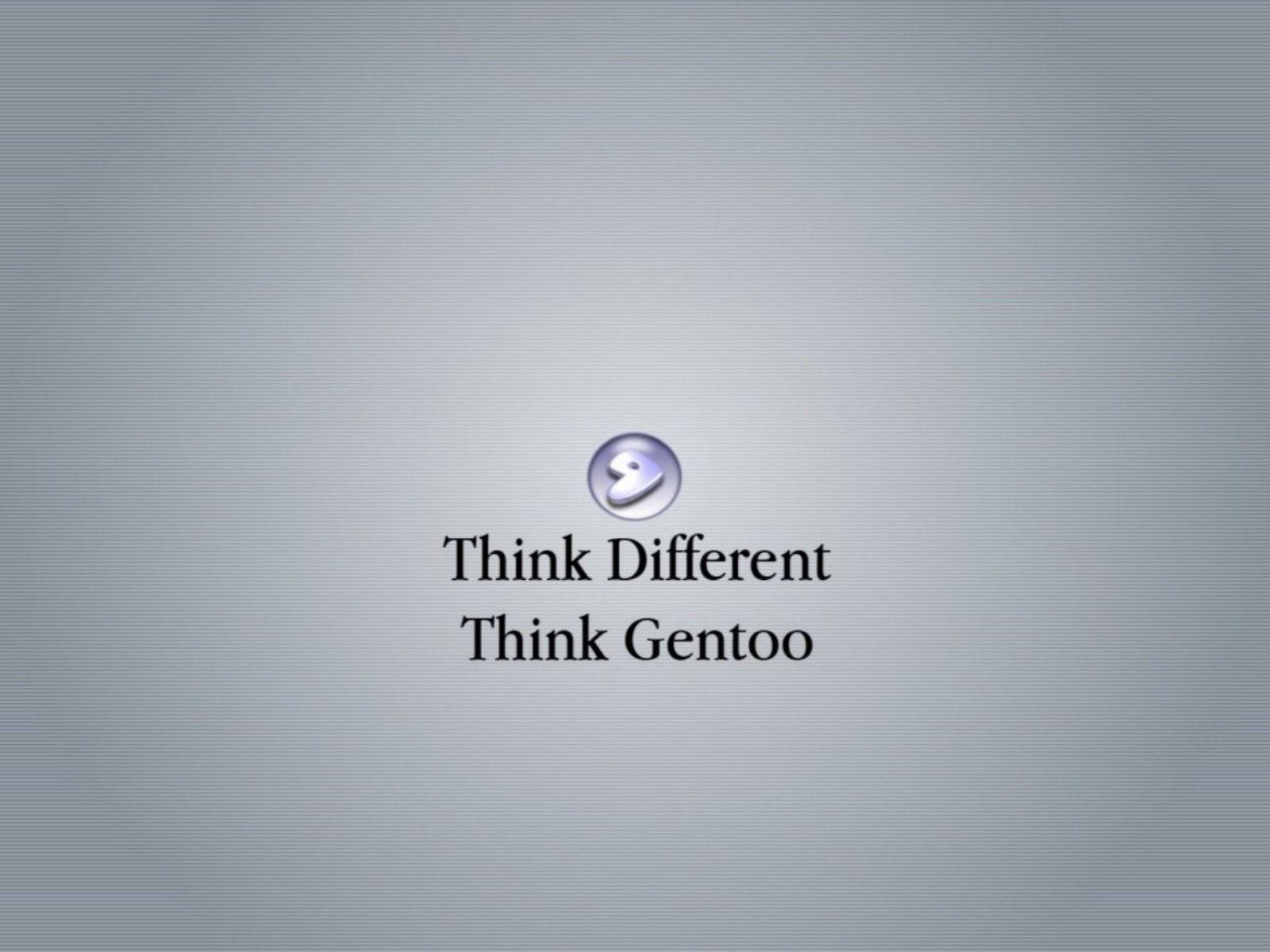 Think Gentoo Linux Wallpaper Gento is Smart Desktop