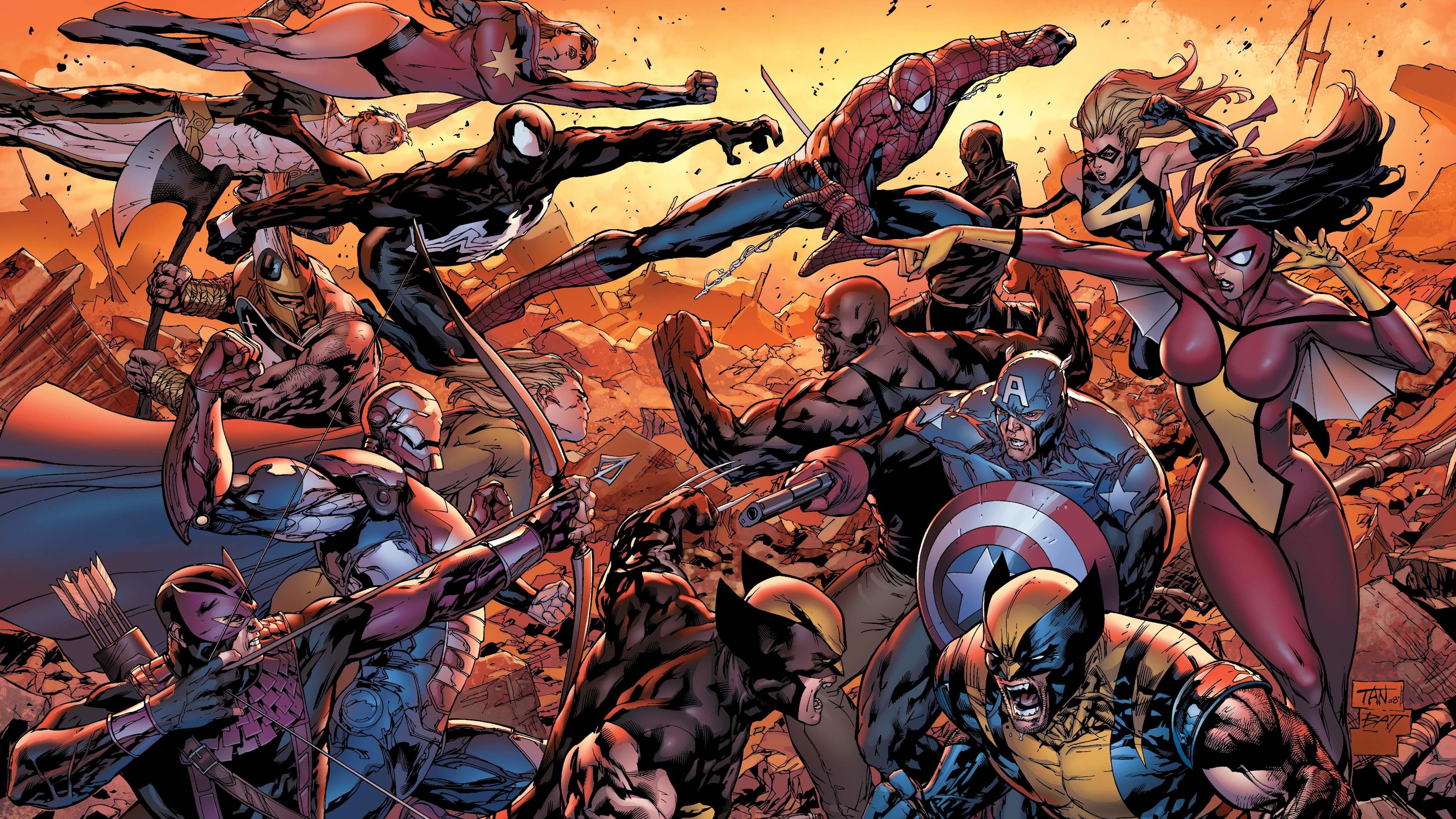 Avengers Universe Windows 10 Wallpaper 4K 4096x2304