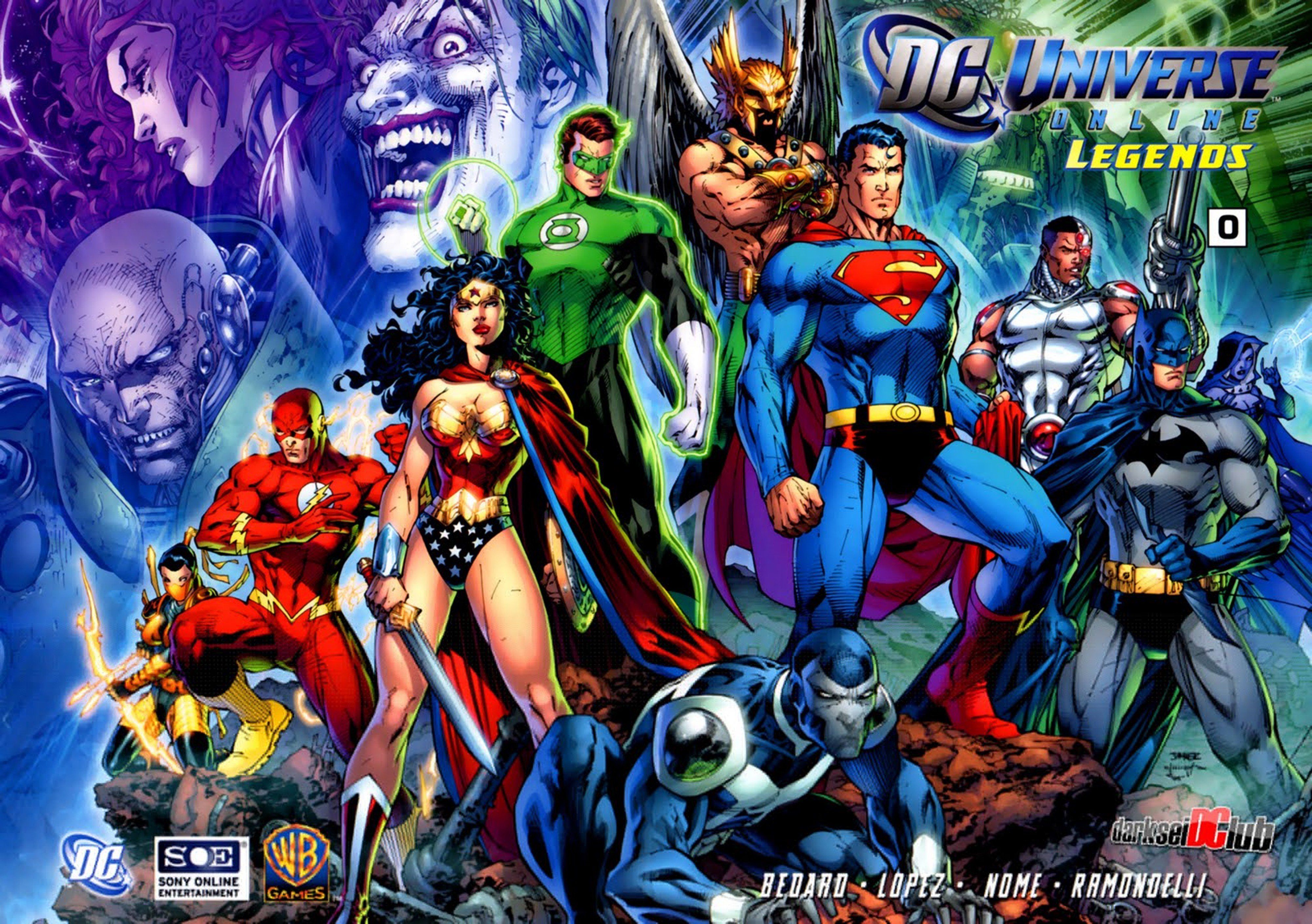 DC Comics Justice League Superheroes Background