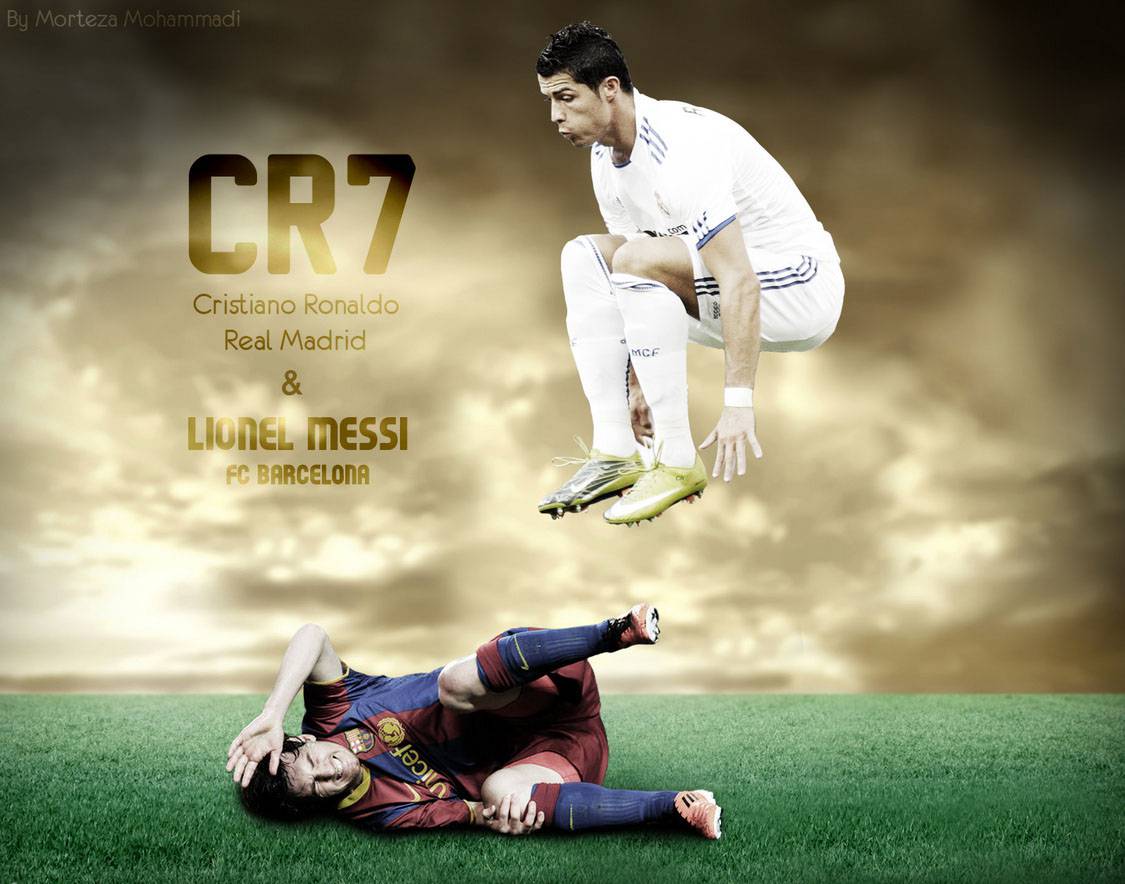 Ronaldo CR7 Vs Messi Wallpaper HD Wallpaper