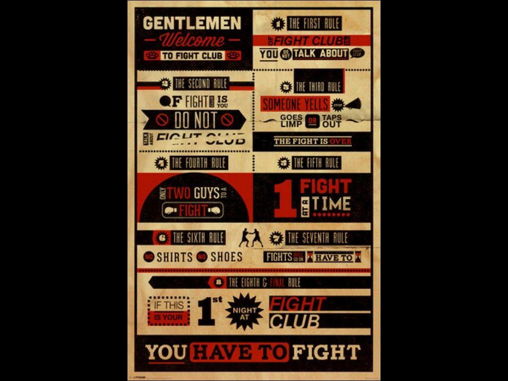 Fight Club Rules Quote Collection Of Fight Club Rules Wallpaper On