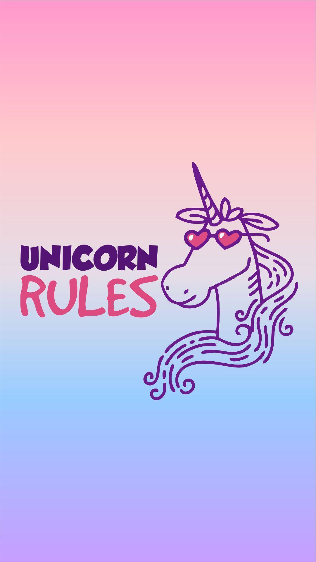 Unicorn Rules. Wallpaper Pastel Goth. Unicorns