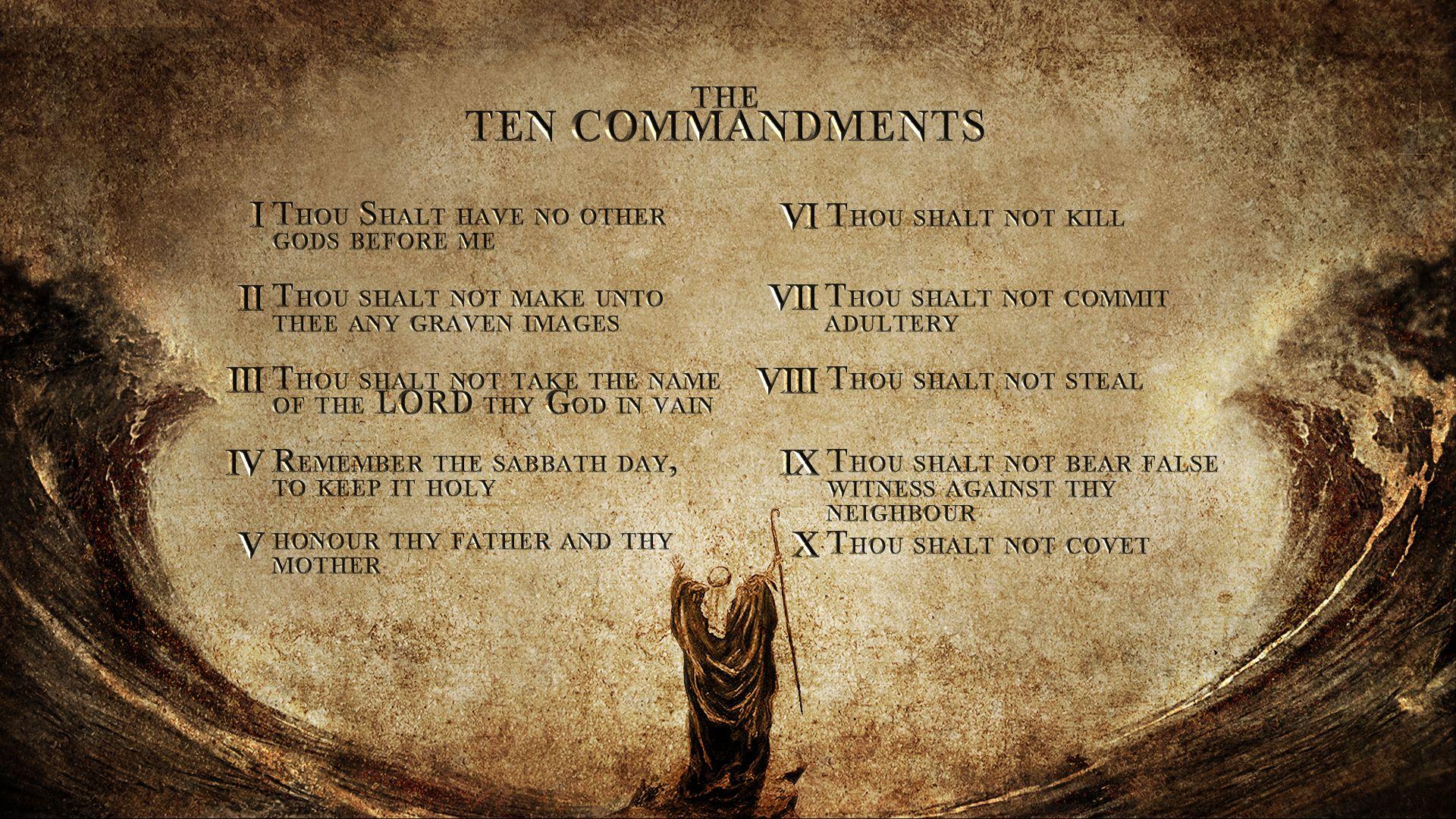 The Ten Commandments Wallpapers - Wallpaper Cave