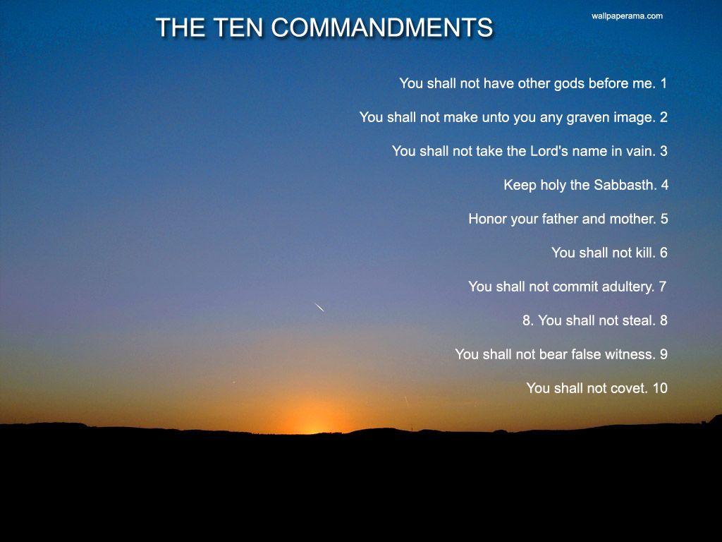 The Ten Commandments Wallpaper Free HD Background Image Picture