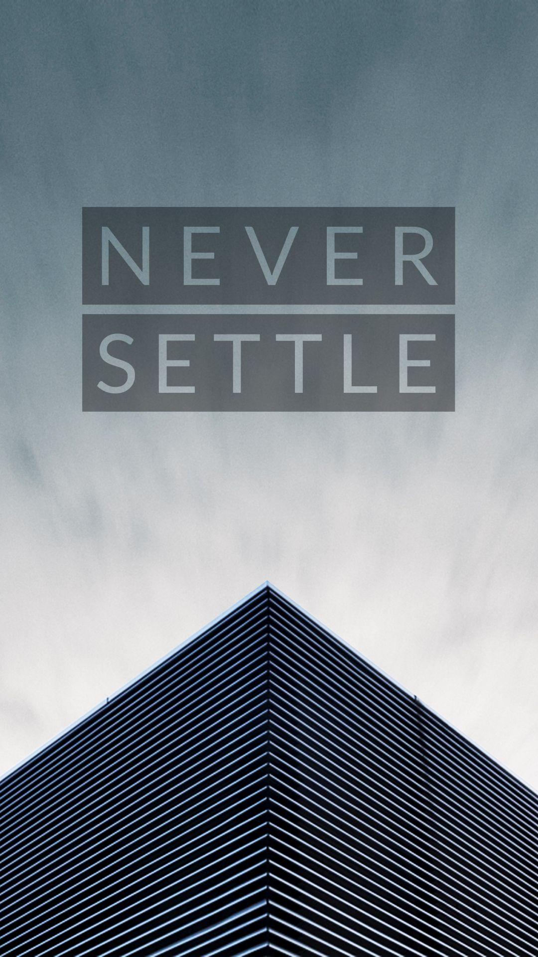 Hydrogen OS Never Settle Wallpaper