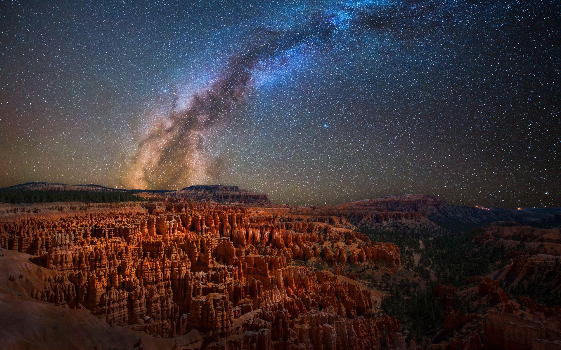 Milky Way Bryce Canyon National Park Utah United States Desktop