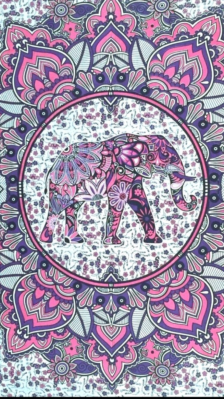 elephant print wallpaper