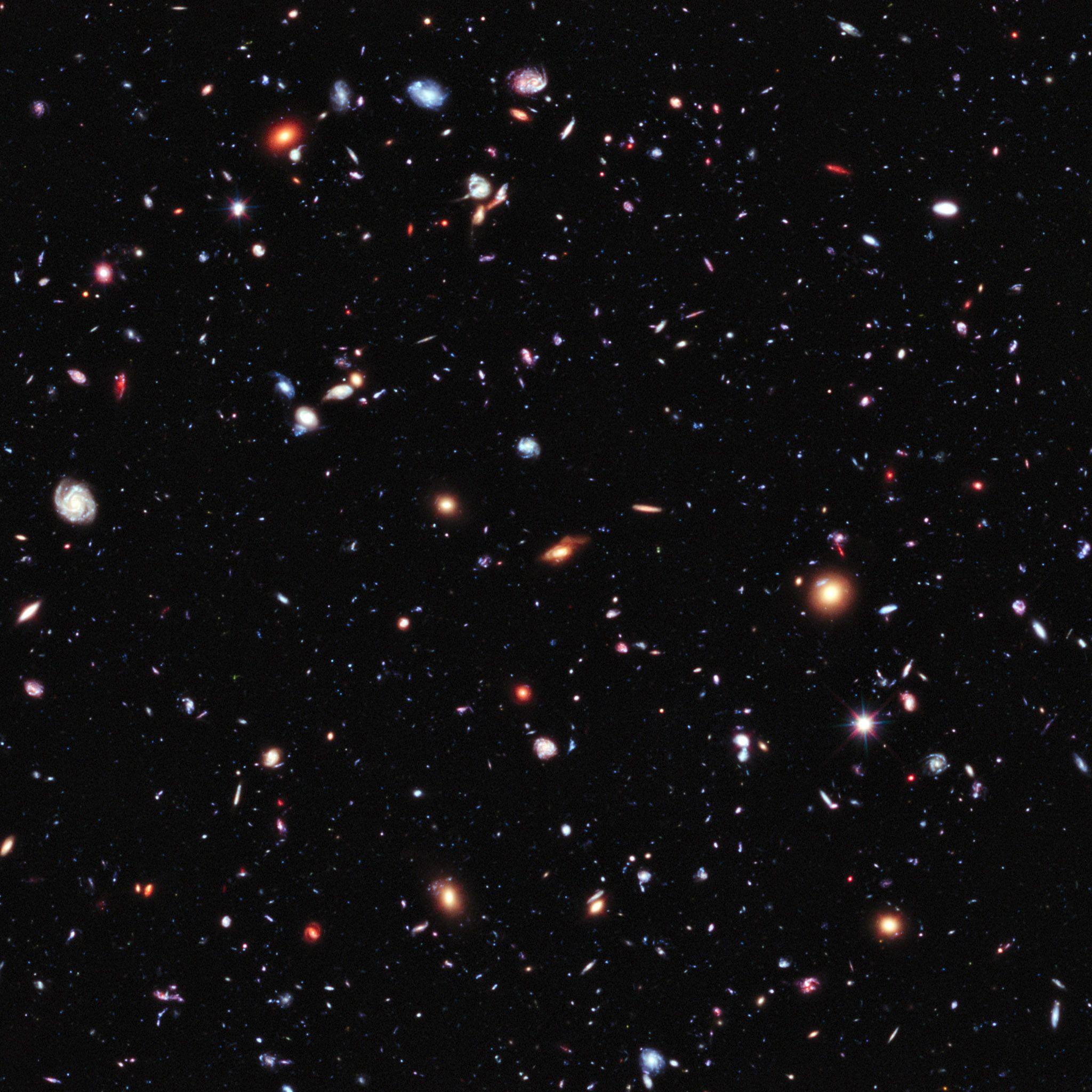 FREEIOS7. Hubble Deep Field HD IPhone IPad Wallpaper