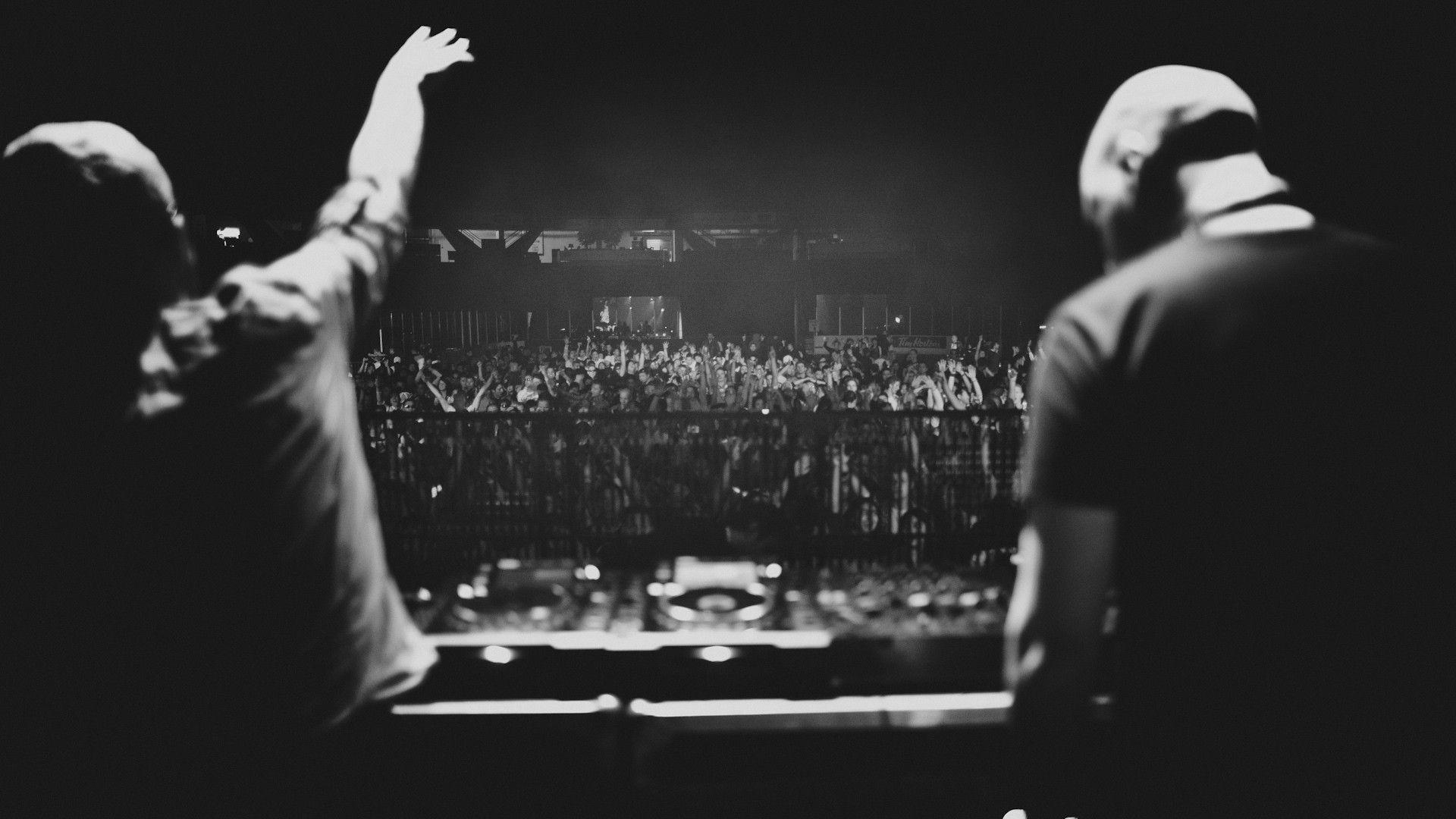 DJ's at work. Electronic Music Contributors & Innovators Past