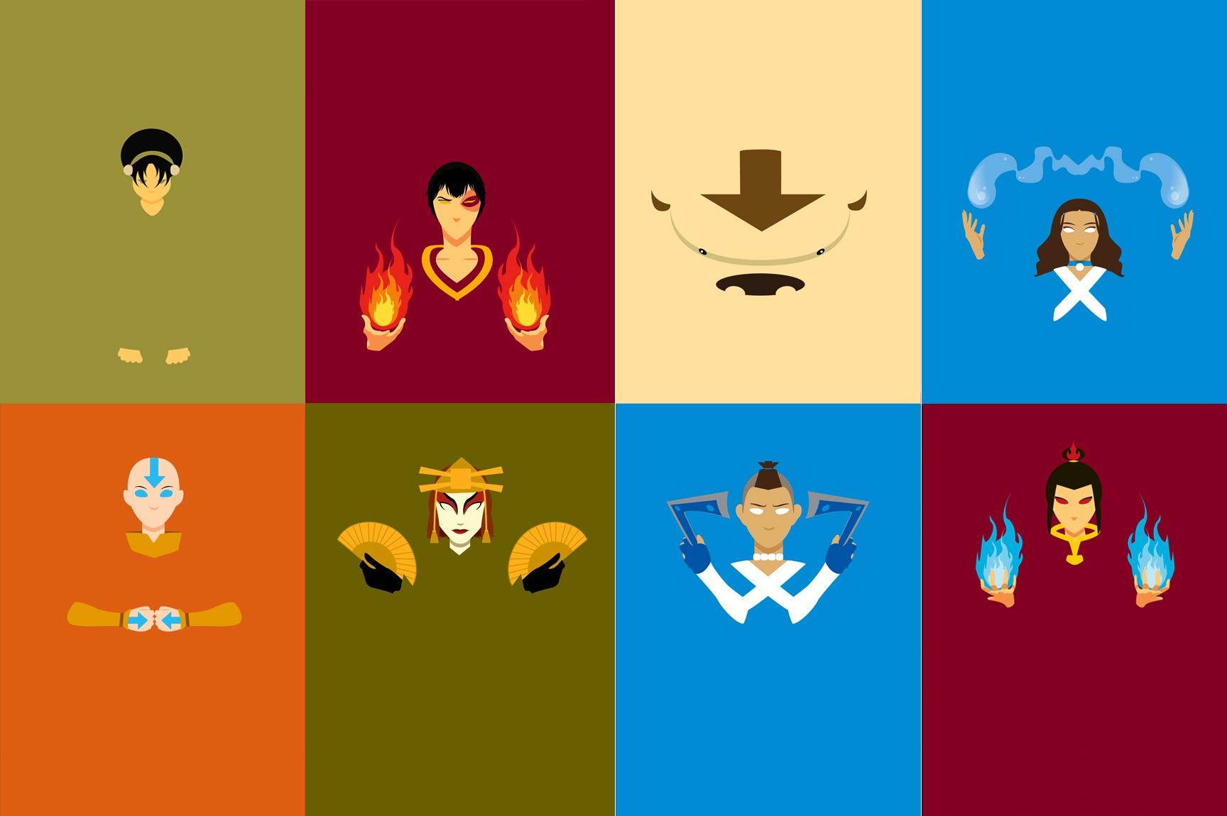 No Spoilers Cool phone wallpaper featuring the Gaang + Azula