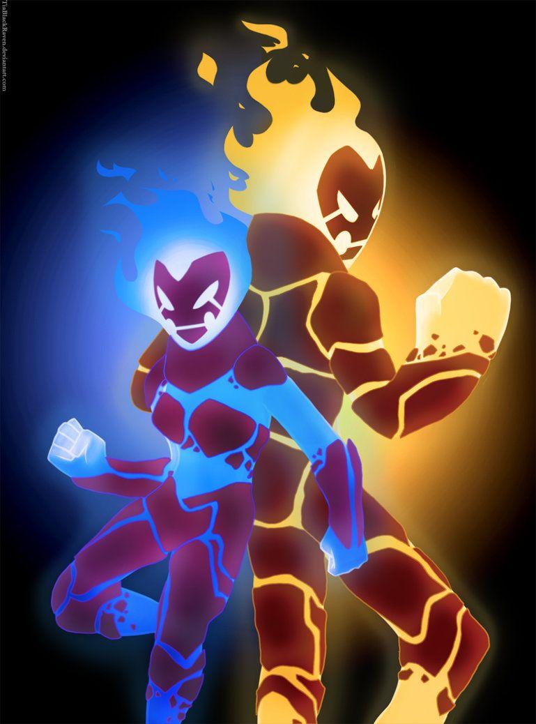 Ben10 com. Azula and Heatblast