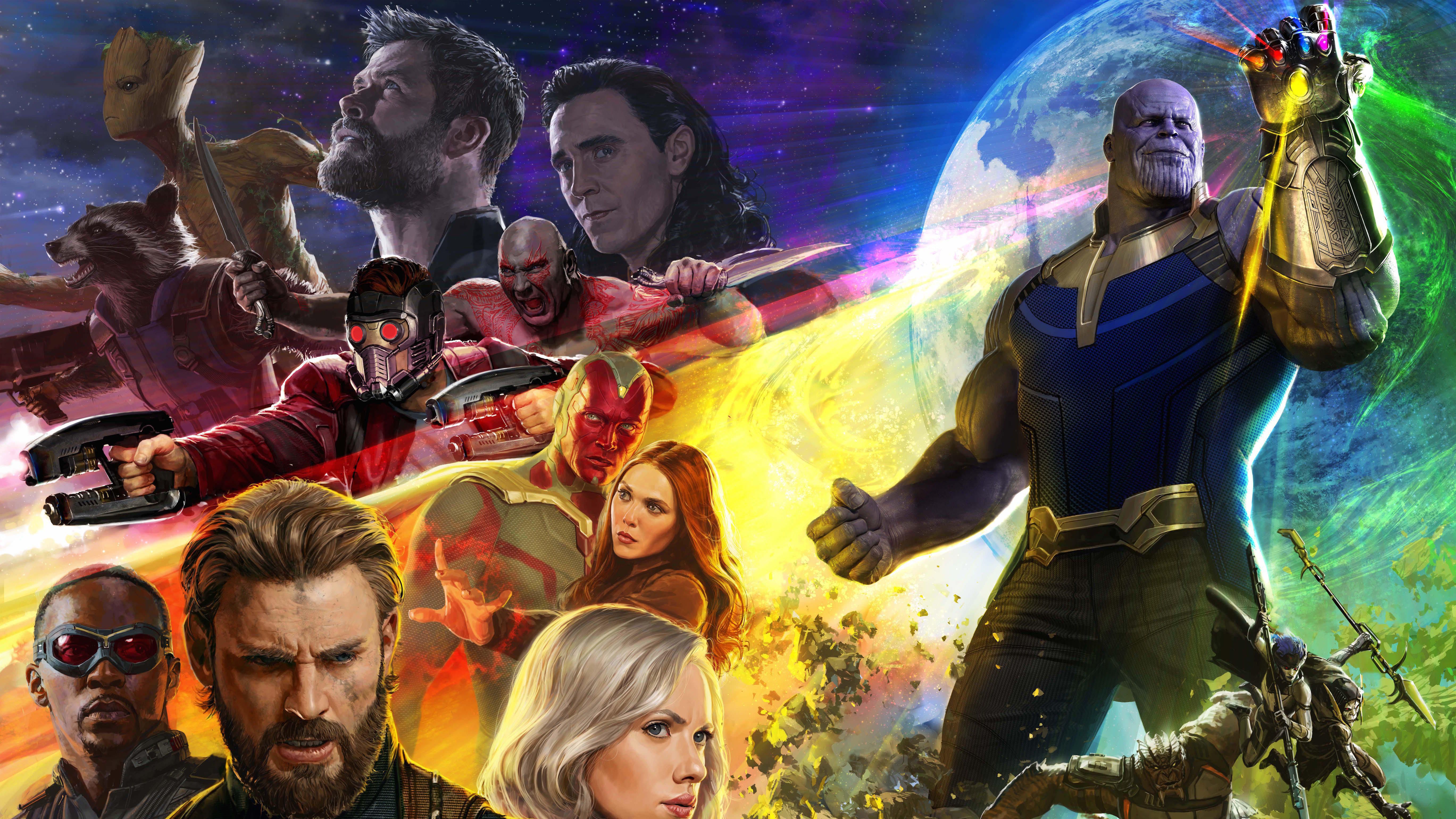 Avengers: Infinity War 5k Retina Ultra HD Wallpaper and Background