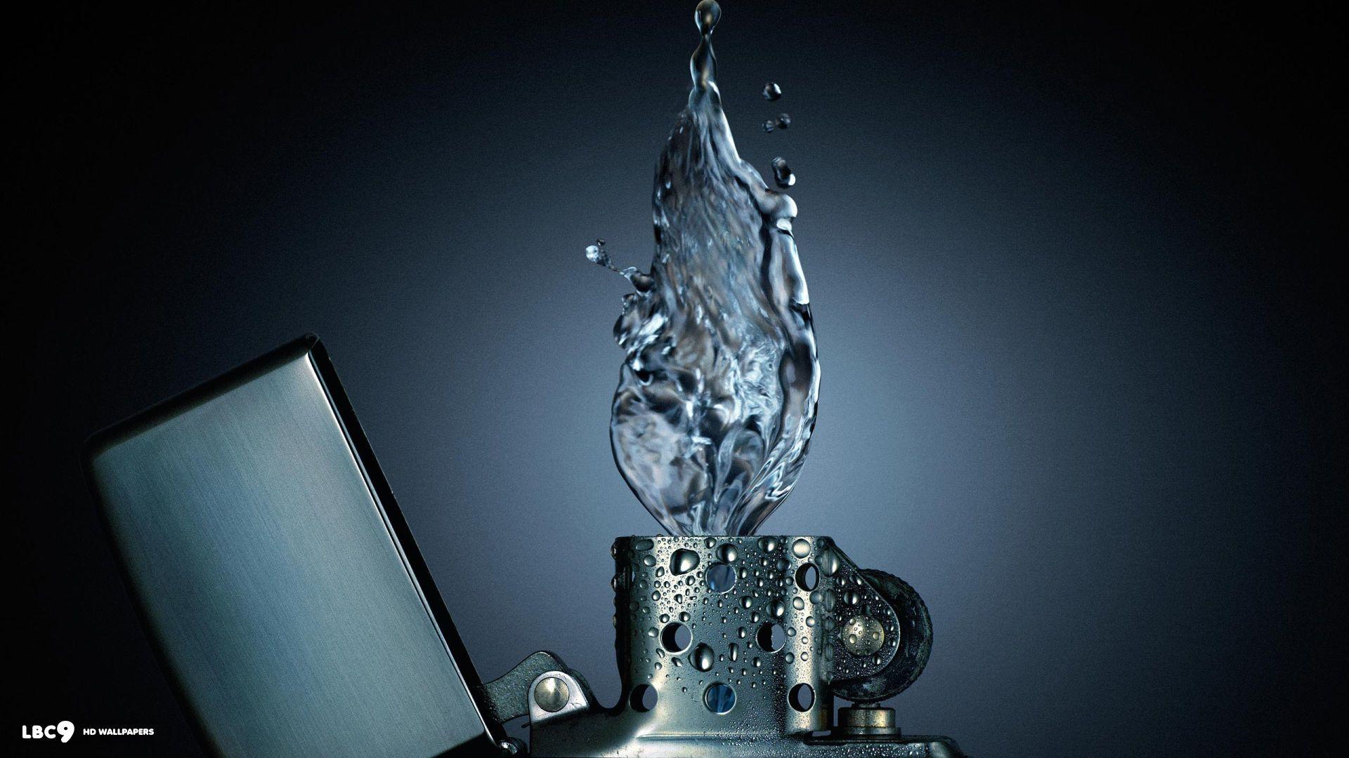 Water Flame Wallpaper 19 19. Photo Manipulation HD Background