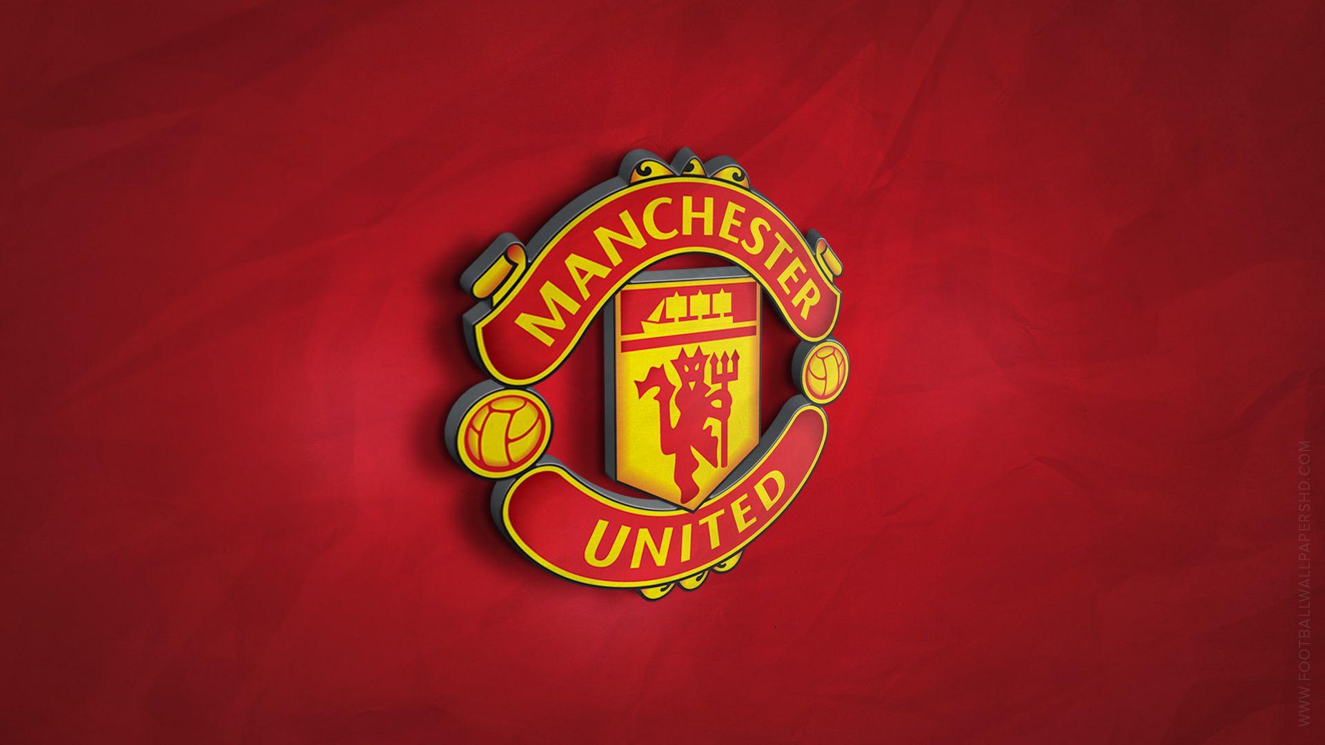 Manchester United 3D Logo Wallpaper. Football Wallpaper HD. All