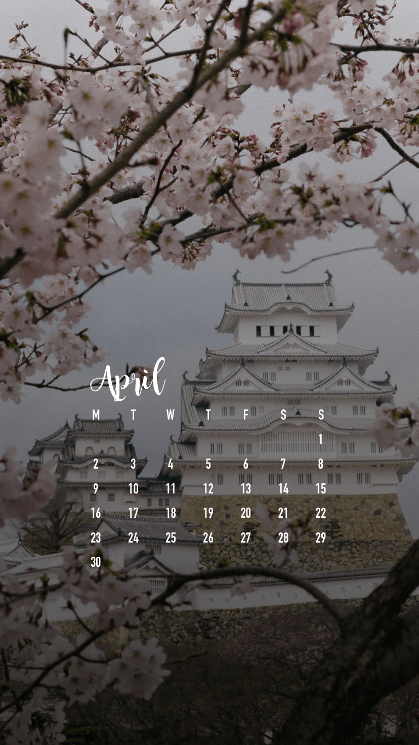 April 2018 Smartphone Wallpaper Calendar Download. Calendar 2018