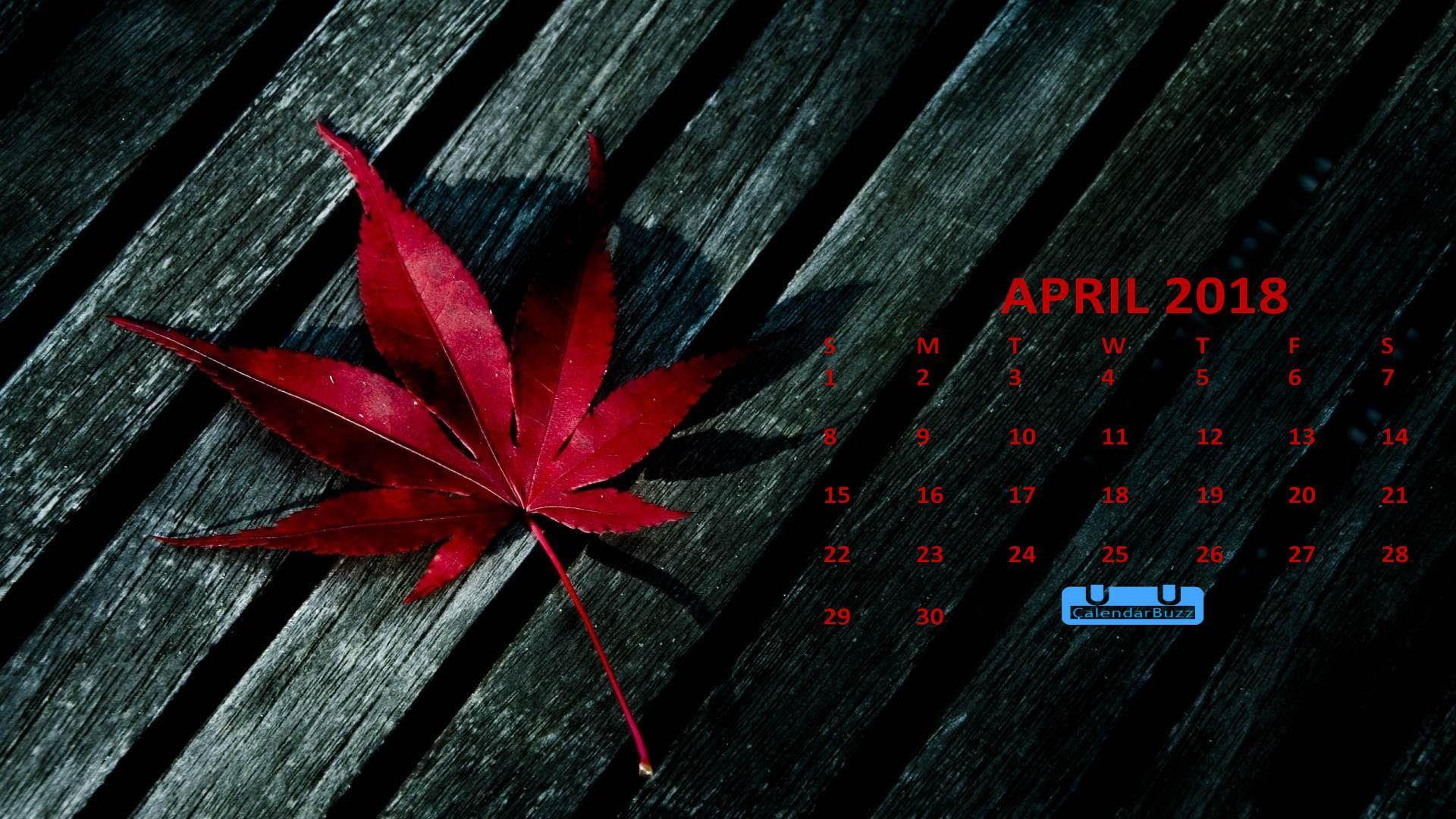 April 2018 Calendar HD Wallpaper Calendar Wallpaper
