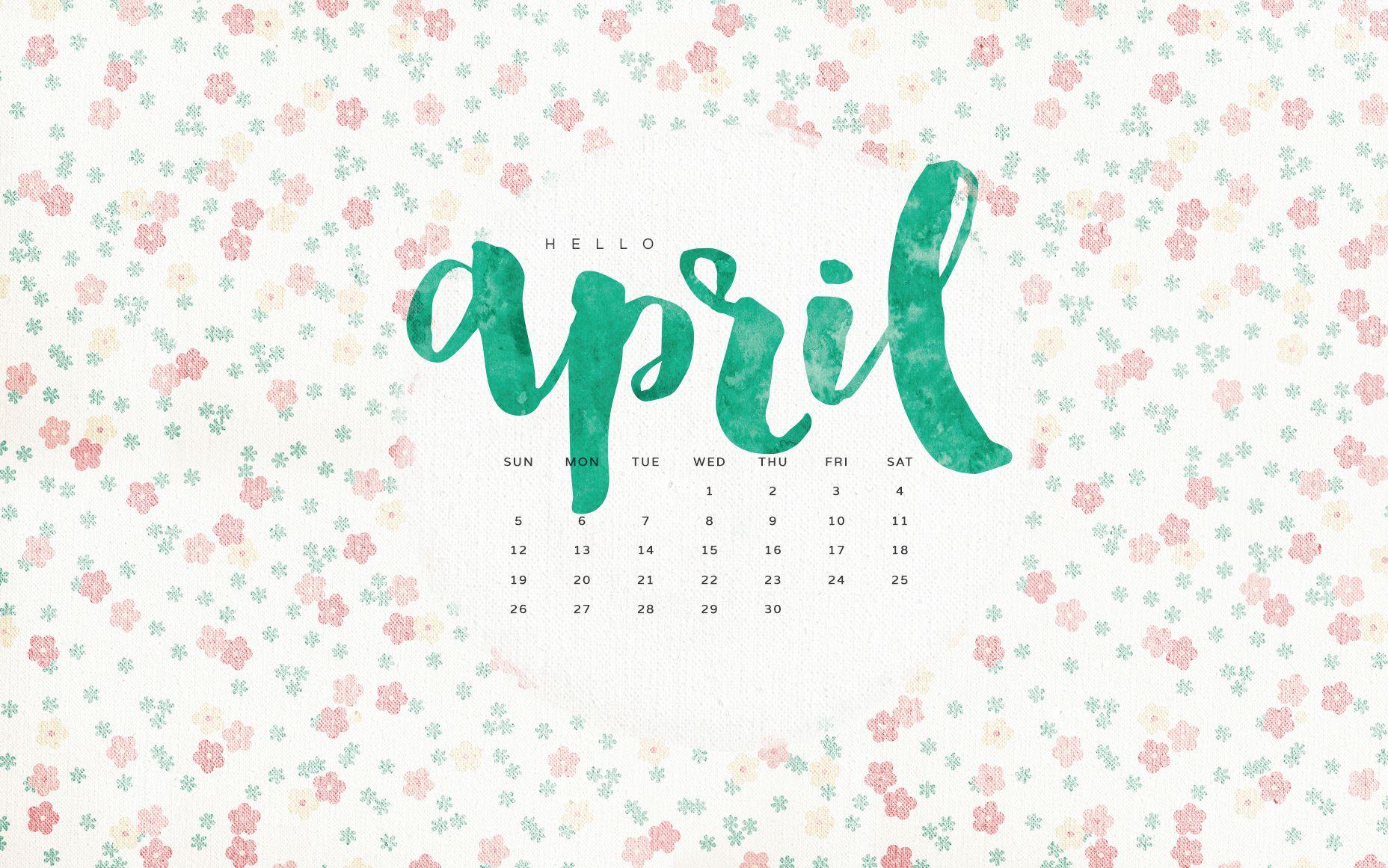 April Calendar 2018 Wallpaper Calendar Printable