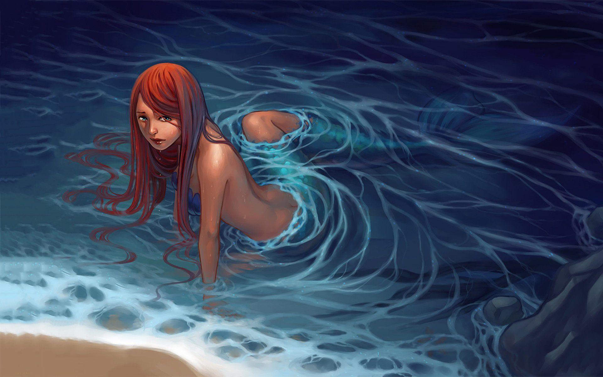 women, Anime, Mermaids Wallpaper HD / Desktop and Mobile Background