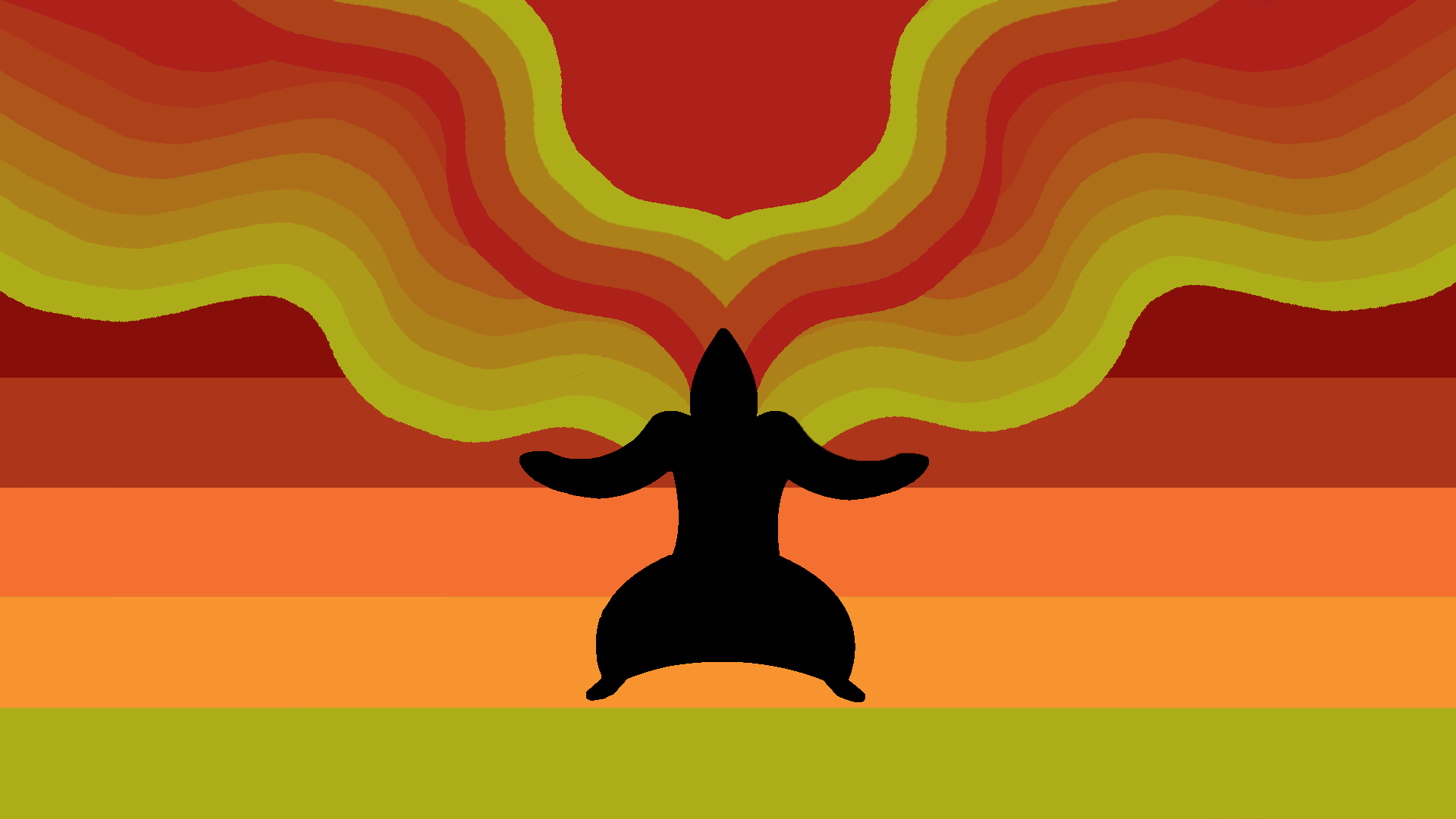 My attempt at a Typhlosion wallpaper [1920x1080][OC]