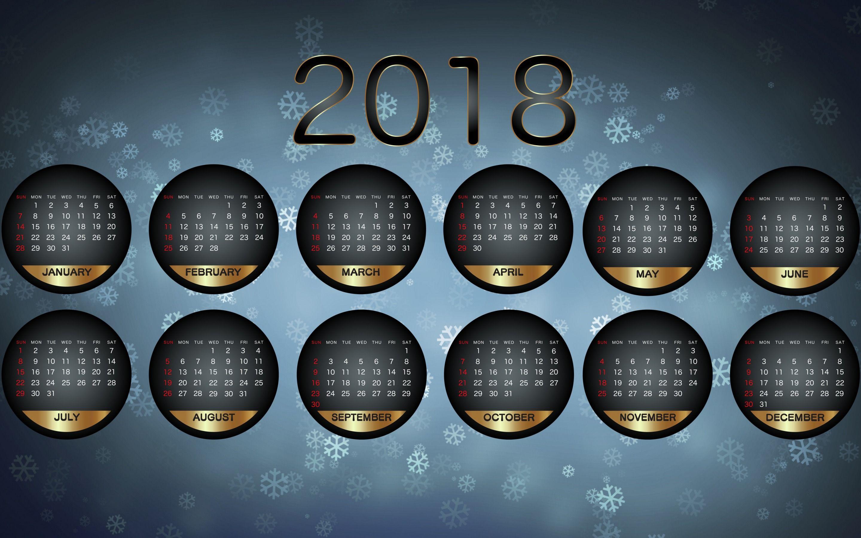 Happy New Year Calendar Wallpaper 27495