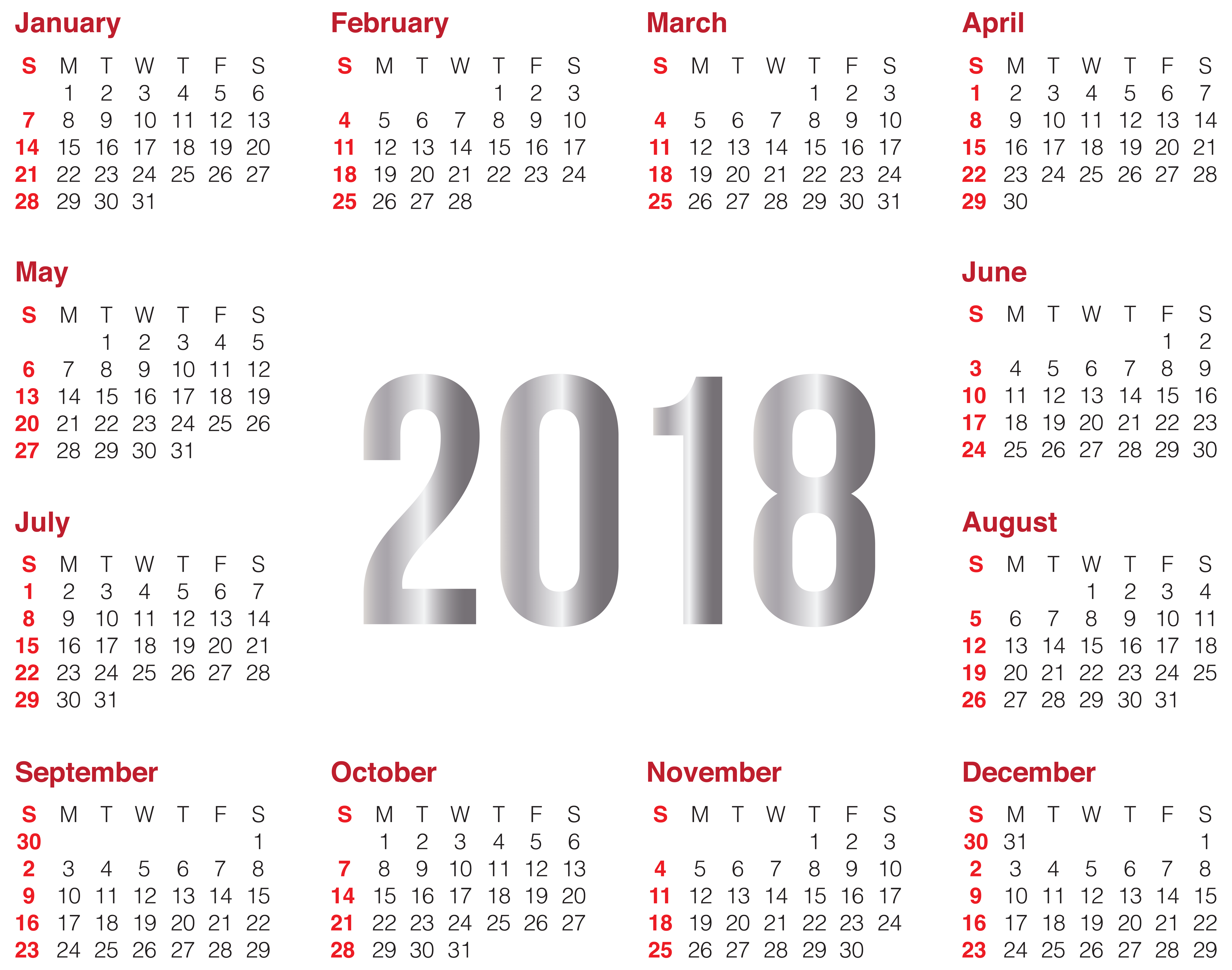 Transparent Calendar PNG Clip Art Image