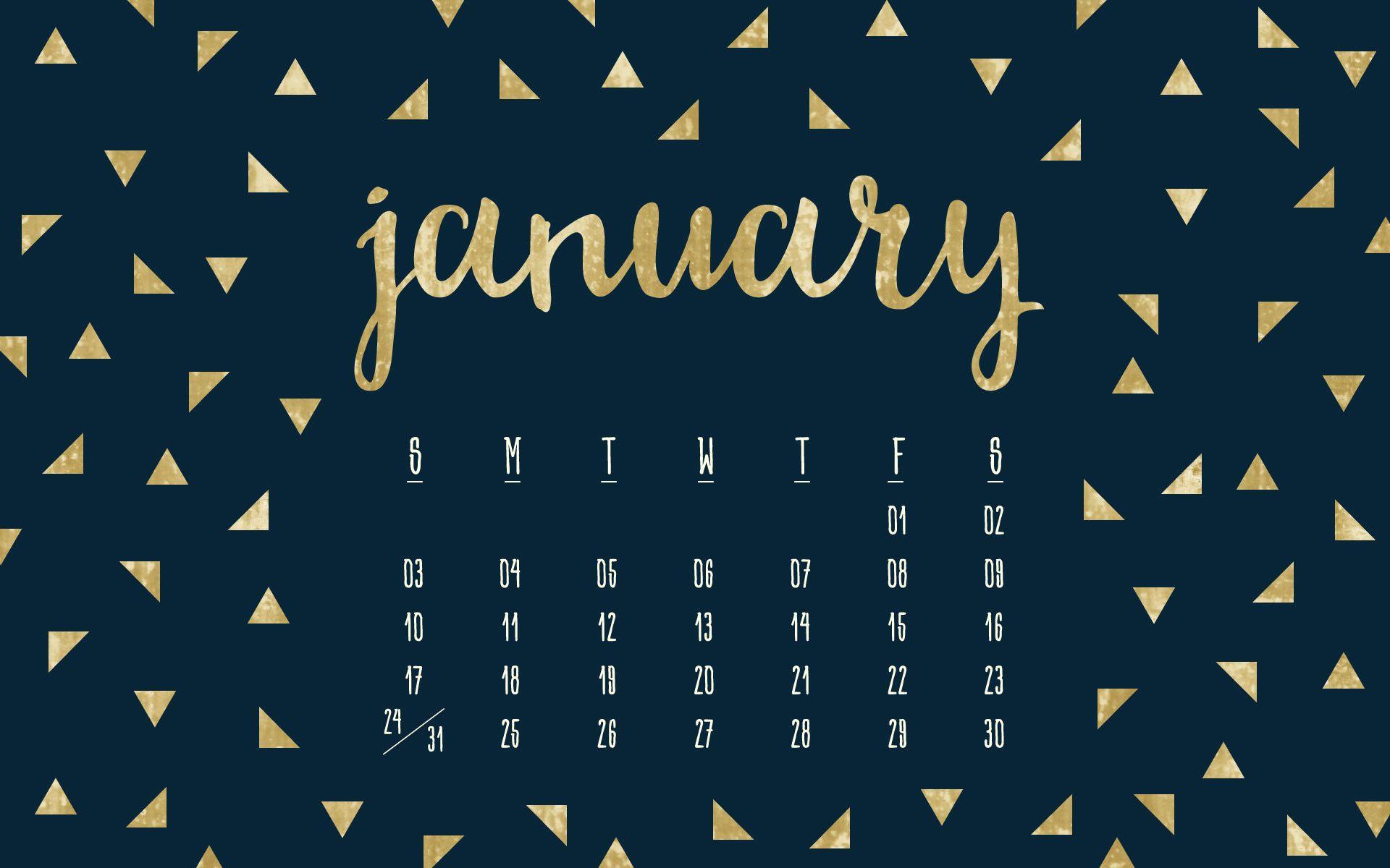 January 2018 Desktop Wallpaper