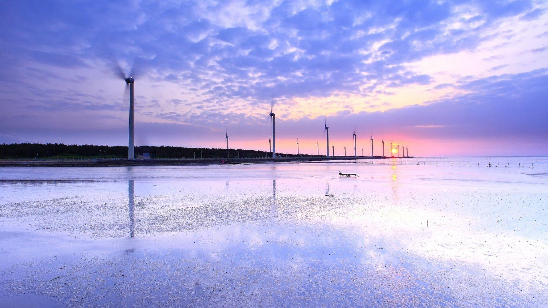 Turbines Tag wallpaper: Wind Turbines Windmills Power Clean Green