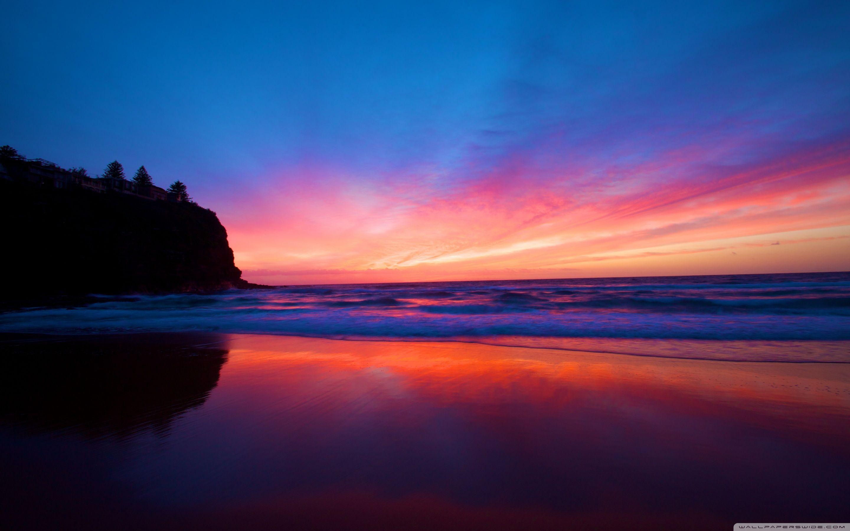 Beautiful Smooth Beach, Sunset ❤ 4K HD Desktop Wallpaper for 4K